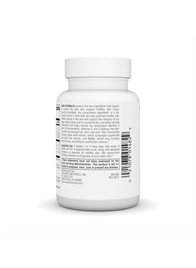 Source Naturals Skin Eternal Tablet with DMAE, LIPOIC Acid, & C Ester - 60 Tablets - Image 3