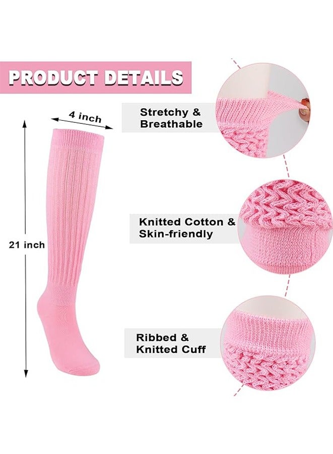 3 Pairs Slouch Socks for Women Size 9-11 Soft Extra Long Scrunch Knee High Boot Socks - Image 4