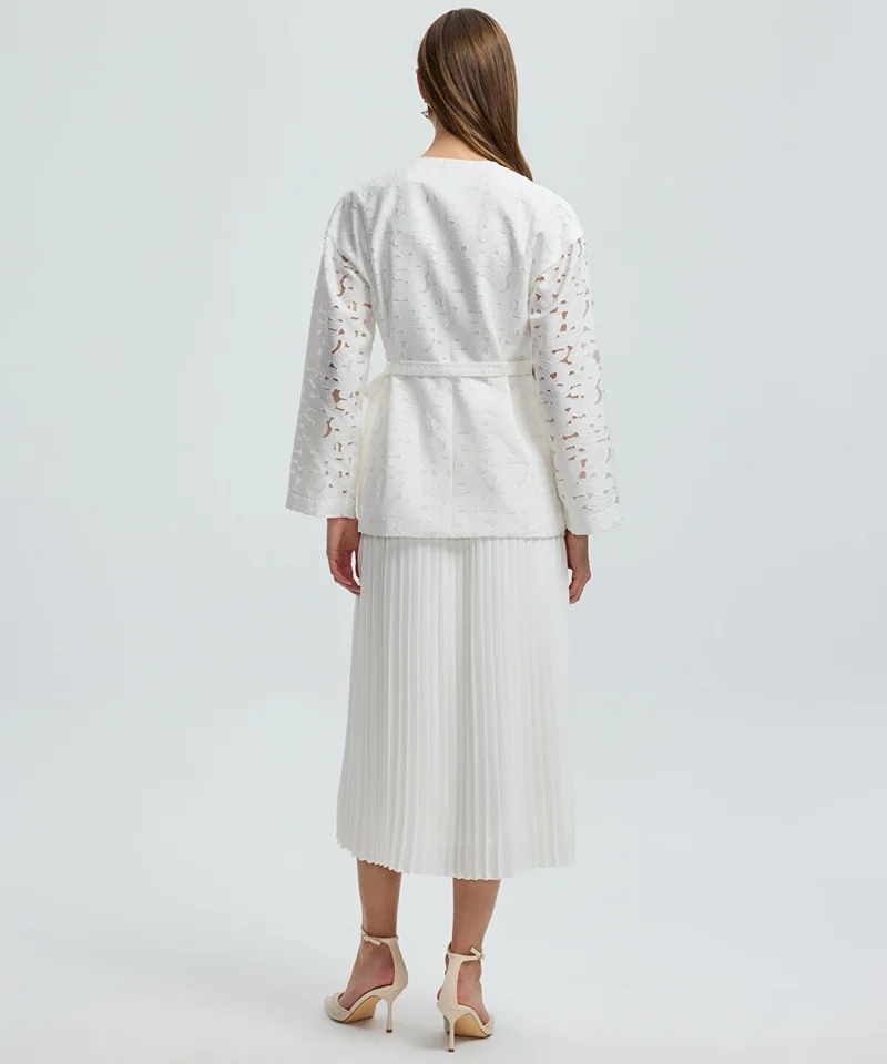 Ipekyol  Belted Jacquard Jacket for Women | Best Price UAE
