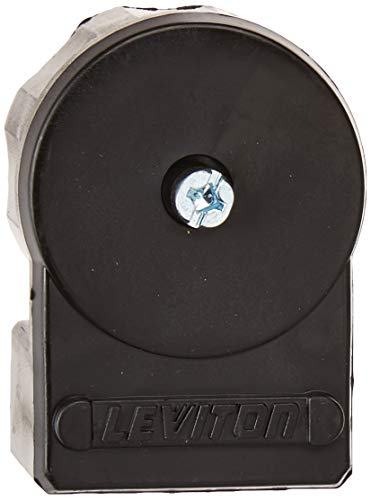 Leviton 15 Amp, 125 Volt, Angle Plug, Straight Blade, Industrial Grade, Grounding, 5266-CA, Black-White - Image 2