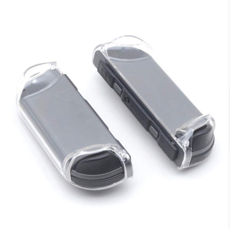Rowsmau Anti-Scratch Detachable Transparent Crystal Protective Hard Case Cover Skin Shell with Thumbstick for Switch NS NX Joy-con Controller 1 - Image 4