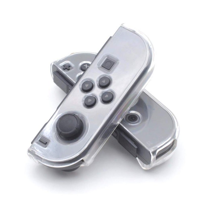Rowsmau Anti-Scratch Detachable Transparent Crystal Protective Hard Case Cover Skin Shell with Thumbstick for Switch NS NX Joy-con Controller 1 - Image 3