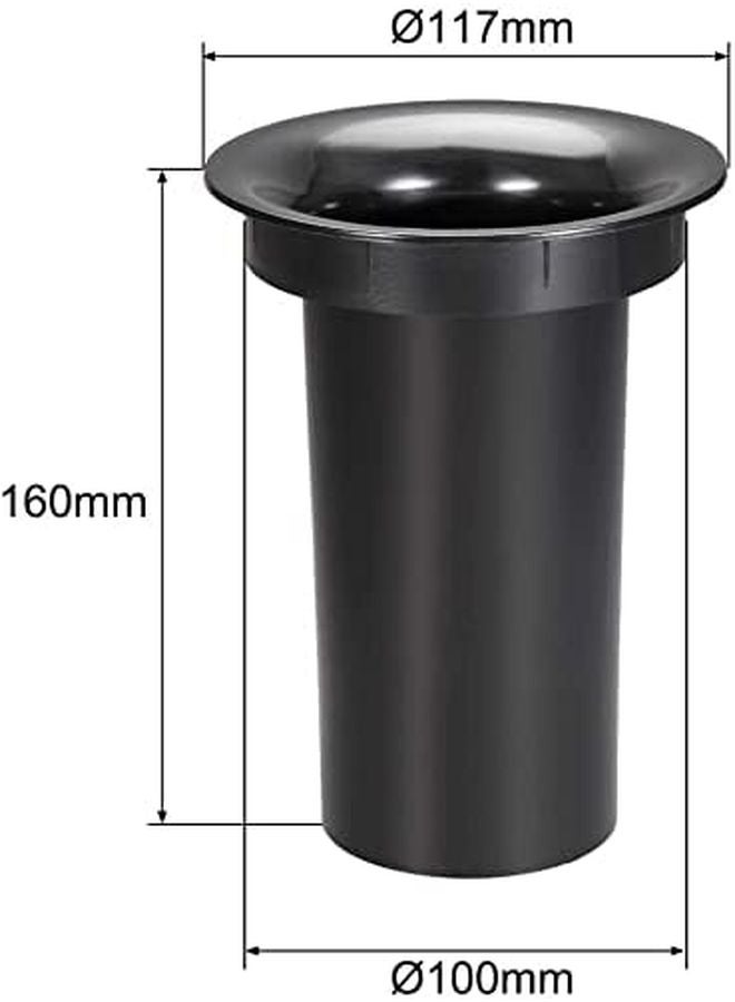 Black 100mm X 160mm Speaker Port Tube Subwoofer Bass Reflex Woofer Box 4 Pcs - Image 3