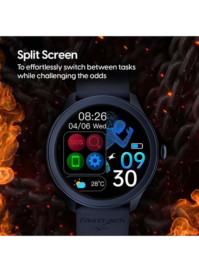 fastrack Reflex Invoke Smart Watch 1.39 Inch Super UltraVU Display Blue - Image 4