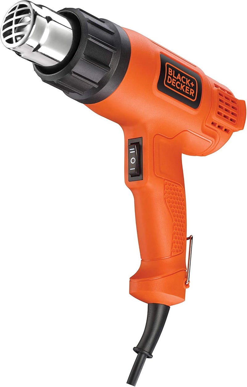 DEWALT Corded Heat Gun,1750W, Dual Temperature Modes, Ergonomic, Lightweight, For Paint Stripping, Varnish & Adhesive Removal, Durable Construction, Orange/Black - Kx1650-B5 - Image 2