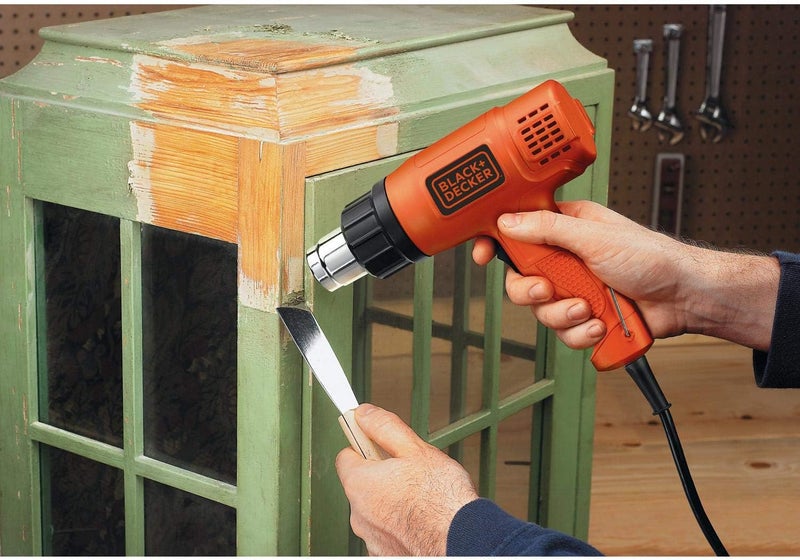 DEWALT Corded Heat Gun,1750W, Dual Temperature Modes, Ergonomic, Lightweight, For Paint Stripping, Varnish & Adhesive Removal, Durable Construction, Orange/Black - Kx1650-B5 - Image 5