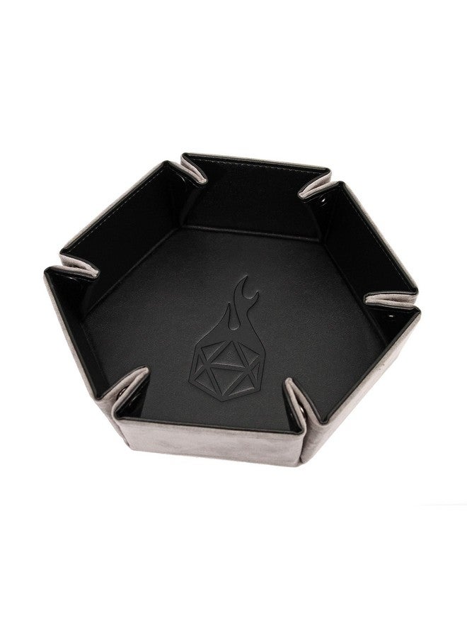 Forged Dice Co. Portable Folding Dice Tray - 6.5 Inch for DND, D&D, and Dice Games - Quiets Rolling Metal Dice With Stronger Snaps - Image 2