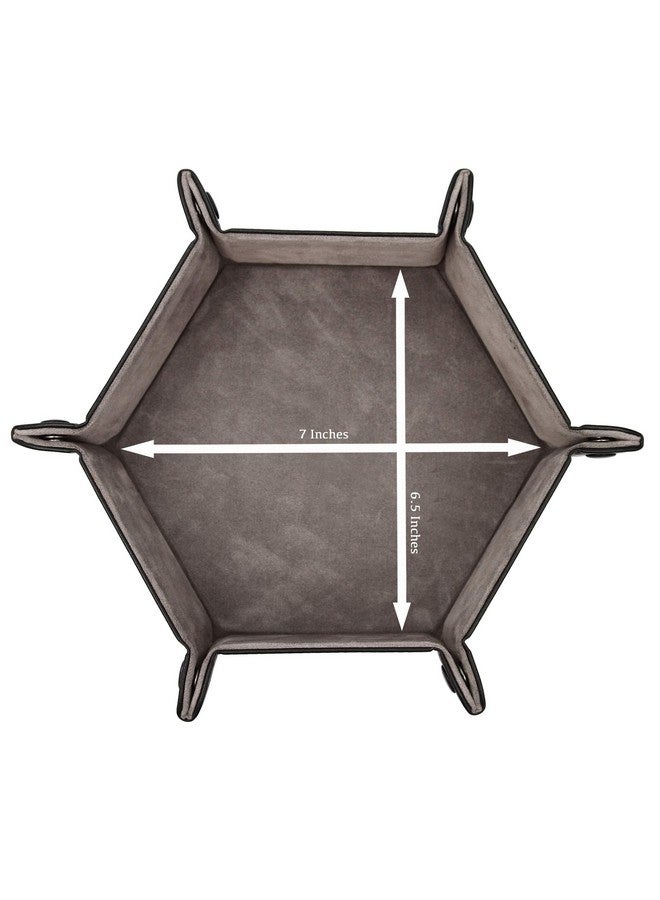 Forged Dice Co. Portable Folding Dice Tray - 6.5 Inch for DND, D&D, and Dice Games - Quiets Rolling Metal Dice With Stronger Snaps - Image 4