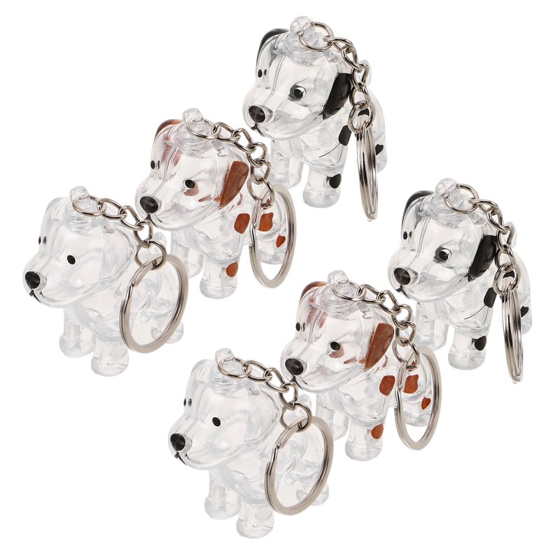 6pcs Pet Hair Keepsake Box: Cute Memorial Keychain - Dog Whisker Capsule Pendant - Pet Memorial Storage Organizer - Image 4