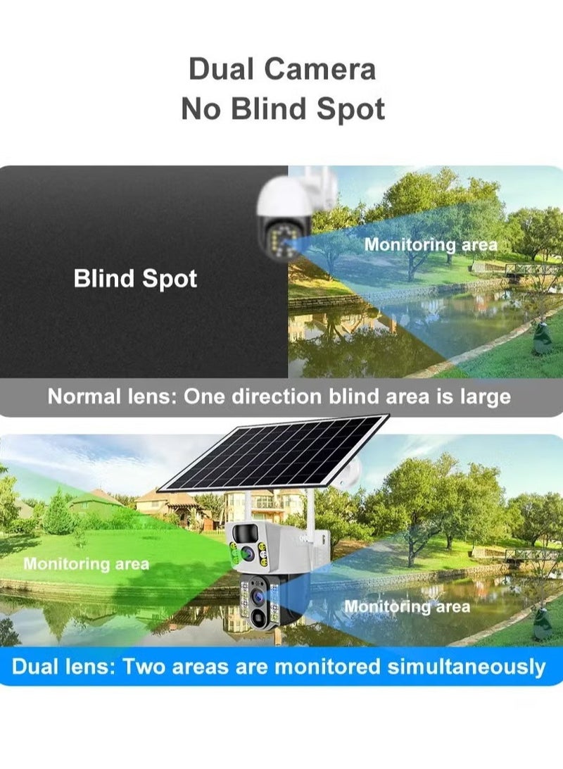 Generic Smart Solar Security Camera – 8MP Dual Lens Outdoor Surveillance with Solar Charging & Motion Detection - Image 5