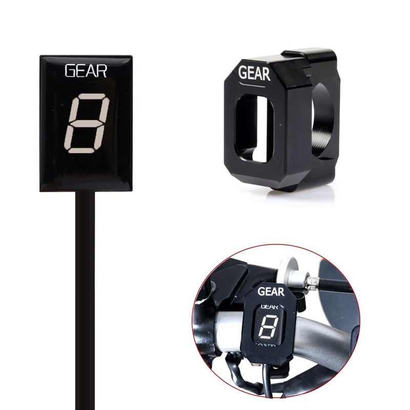 DEMULAX Motorcycle Gear Indicator - Green Bracket - Image 3
