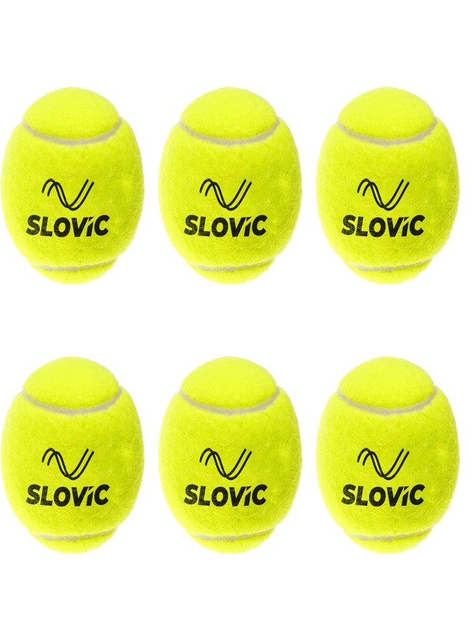 SLOVIC Cricket Balls for Home [Pack of 6] | Practice Tennis Ball Cricket | Lightweight & High-Bounce Rubber Cricket Balls | Ideal for Street Matches, Indoor & Outdoor Cricket, Green - Image 1