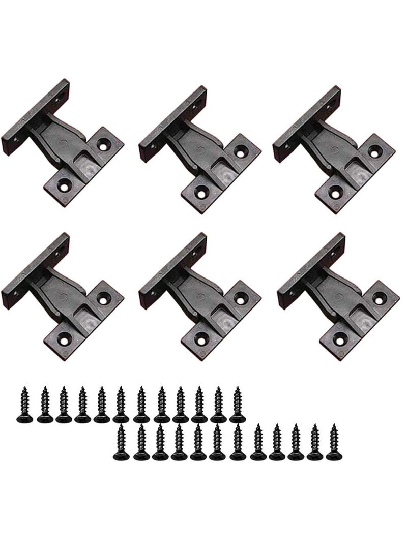 Excefore 20 Pairs Push In Plinth Panel Furniture Connectors Bracket Fixings With 80 Screws For Furniture Installation Move The Panel  - Image 1