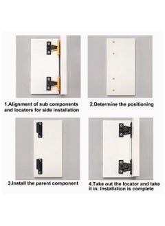 Excefore 20 Pairs Push In Plinth Panel Furniture Connectors Bracket Fixings With 80 Screws For Furniture Installation Move The Panel  - Image 4
