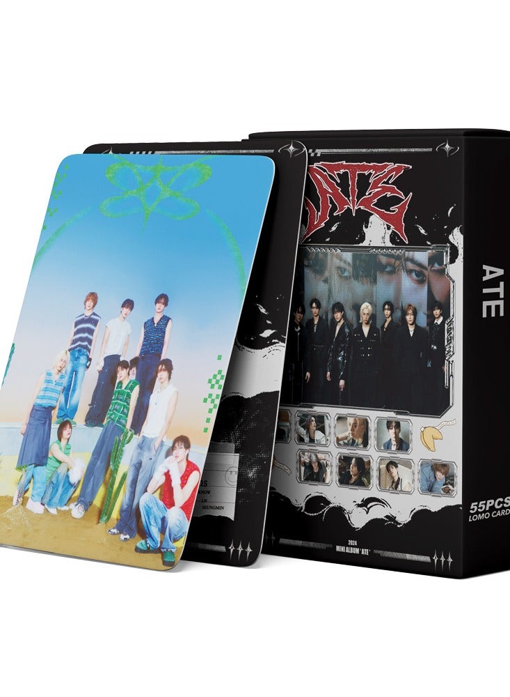 NIBEMINENT 55 Pcs Kpop Stray Kids ATE Mini Album Lomo Cards Card For Fans Collection Gifts - Image 2