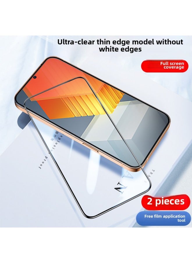 Generic For Iqooneo7 Racing Edition Tempered Film Vivoiqooneo7 Mobile Phone Film Iqoo Full Screen Neo7 Film I-Colour:"[special Film For E-sports] Ultra-clear ""2-piece Pack"" With Thin Edges And Free Film Artifact"-Size:Iqoo Neo7 Racing Edition  - Image 1
