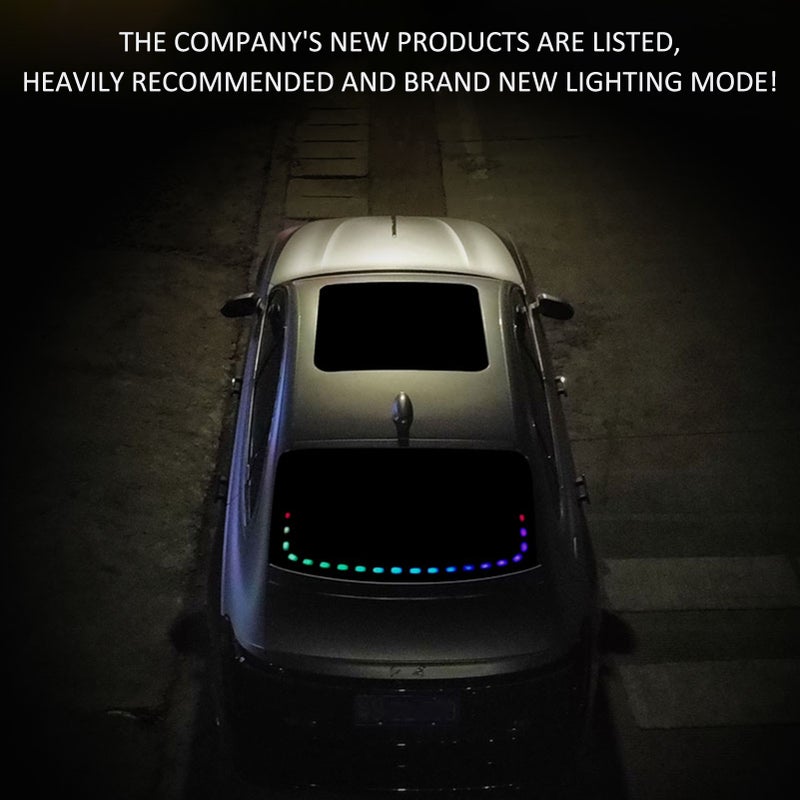 Interior  Car Led Lights APP Control with Remote Music Sync Color Change RGB Rear window Car Lighting with Car Charger 12V - Image 4