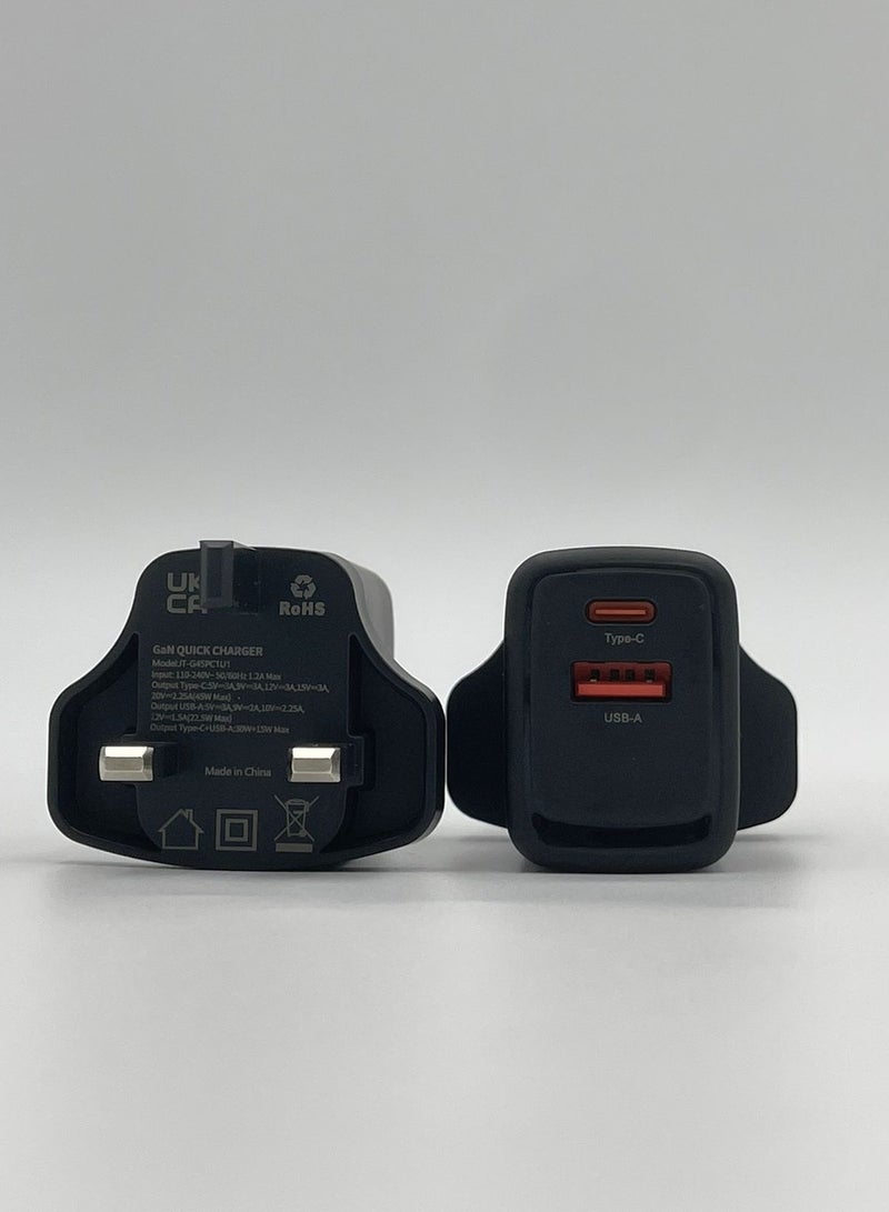 Kannzz 45w PD Charger 2 in 1 Dual Ports Phone Charger Adapter - Image 3