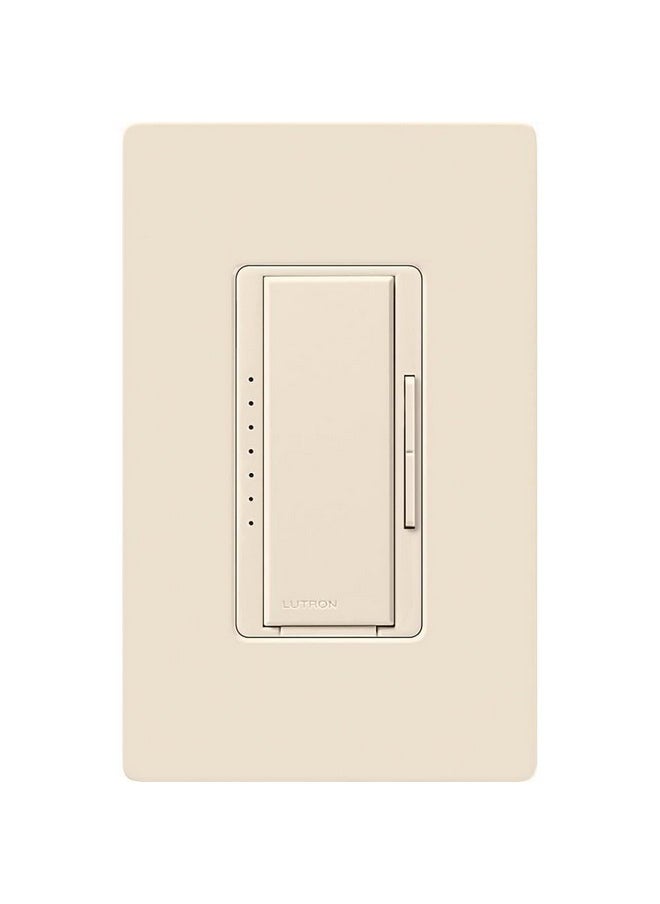 LUTRON Lutron Maestro LED+ Dimmer Switch for Dimmable LED, Halogen and Incandescent Bulbs, 150W/Single-Pole or Multi-Location, MACL-153M-LA, Light Almond  - Image 2