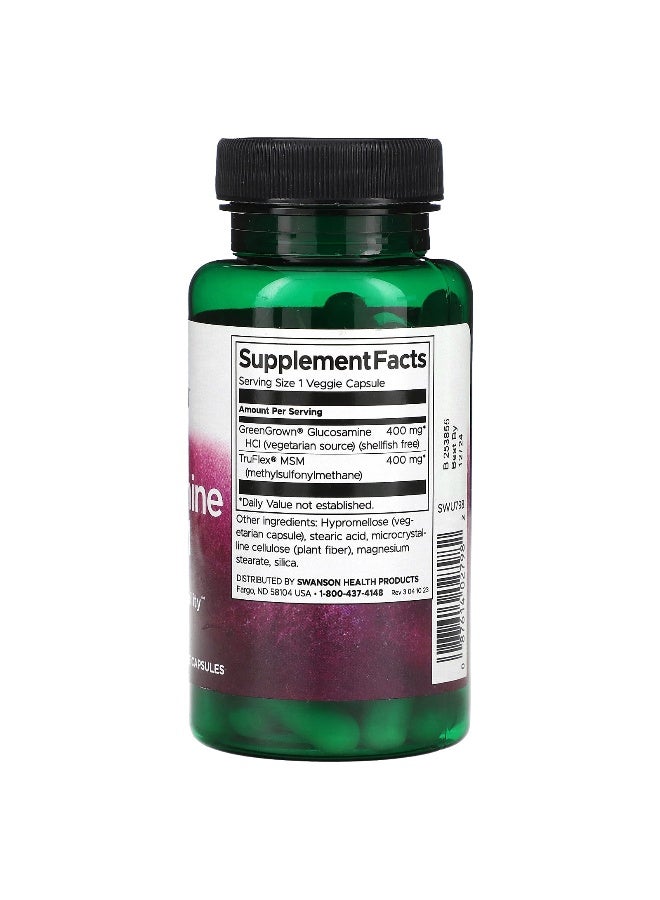 SWANSON Swanson, Glucosamine & MSM, 60 Veggie Capsules - Image 2