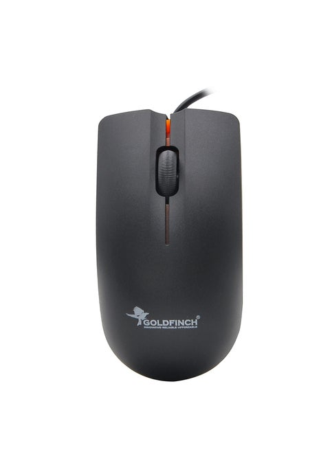 Wired mouse for laptop desktop mac and compatible with windows linux and mac Black