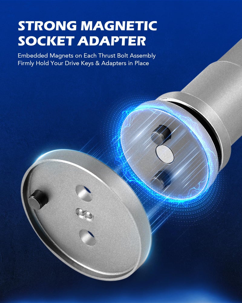 Orion Motor Tech مجموعة أدوات ضغط مكابح الأقراص من أوريون موتور تكنولوجي 35 قطعة، مجموعة أدوات ضغط مكابح ثقيلة لتحل محل وسادات المكابح، أداة ضغط مكبس المكابح مع 24 محول تناسب معظم المركبات - Image 5