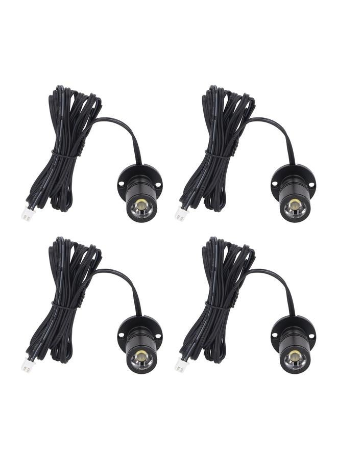 NIBEMINENT 4pcs LED Display Spot Lights 5V Dimmable USB Mini Spotlight for Jewelry Showcase Porch Entryway Black Natural Light  - Image 4