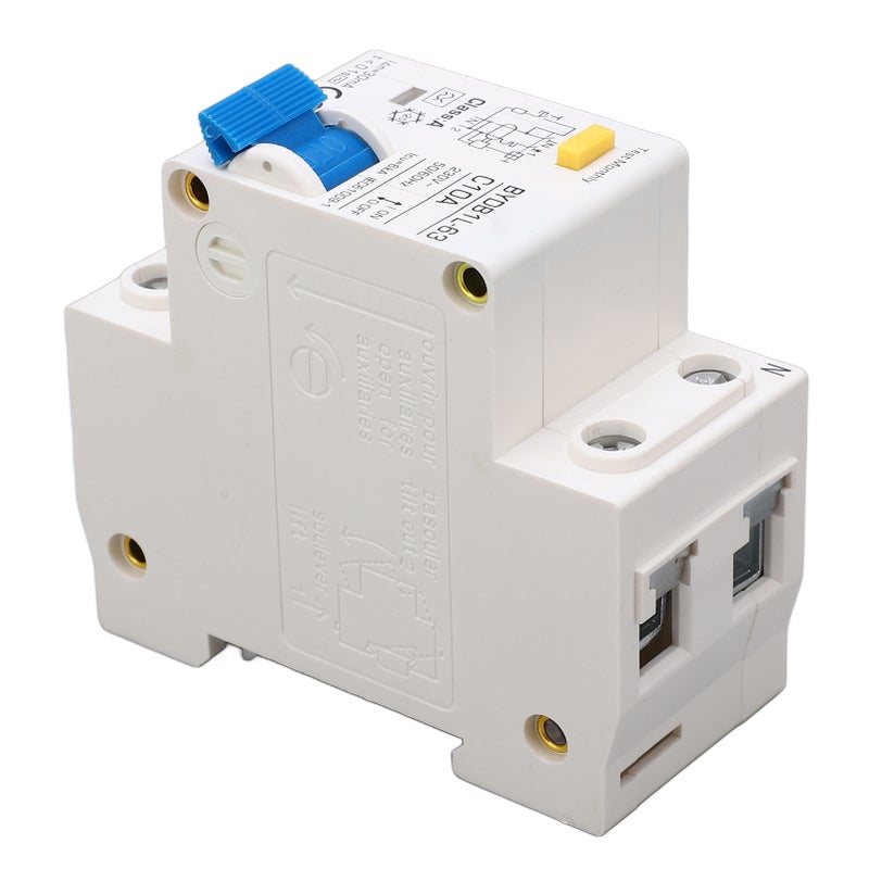 Circuit Breaker 1P+N Leakage Protection Switch 10A 230V AC DIN Rail MCB for Home - Image 4