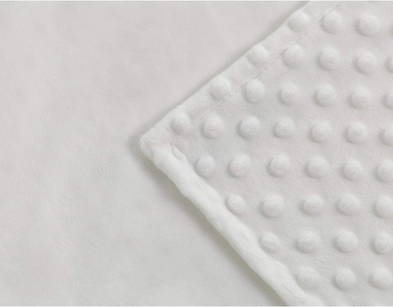 RelaxBlanket 60''x80'' Duvet Cover for Weighted Blanket | Premium Super Soft Minky Dot | White - Image 5