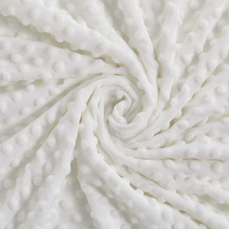 RelaxBlanket 60''x80'' Duvet Cover for Weighted Blanket | Premium Super Soft Minky Dot | White - Image 2
