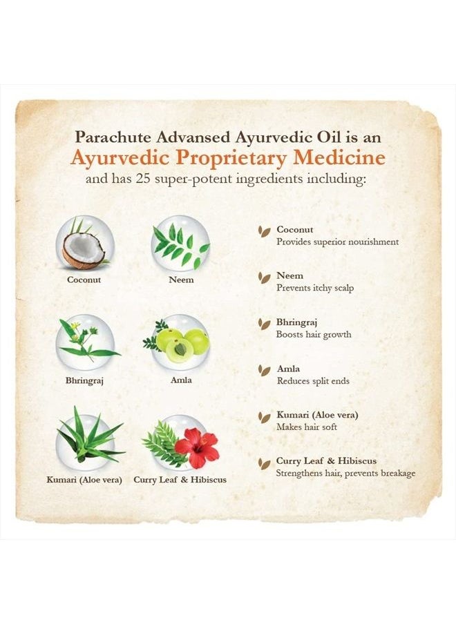 Parachute Advansed Ayurvedic Hair Oil,300ml  - Image 3