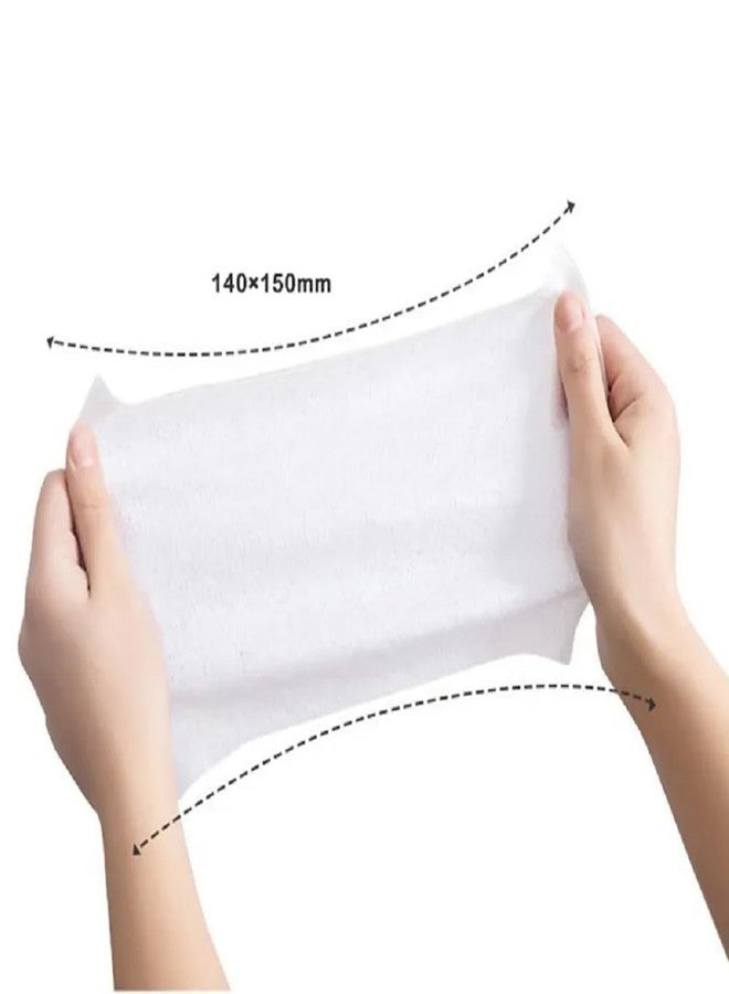 SELOME Mini Portable Disposable Baby Wipes For Face And Household Use, Skin Care Wet Tissue Travel Children Adults, Total 64 Wipes In 8 Pouch, (Pack Of 1, Multi Colour) - Image 3