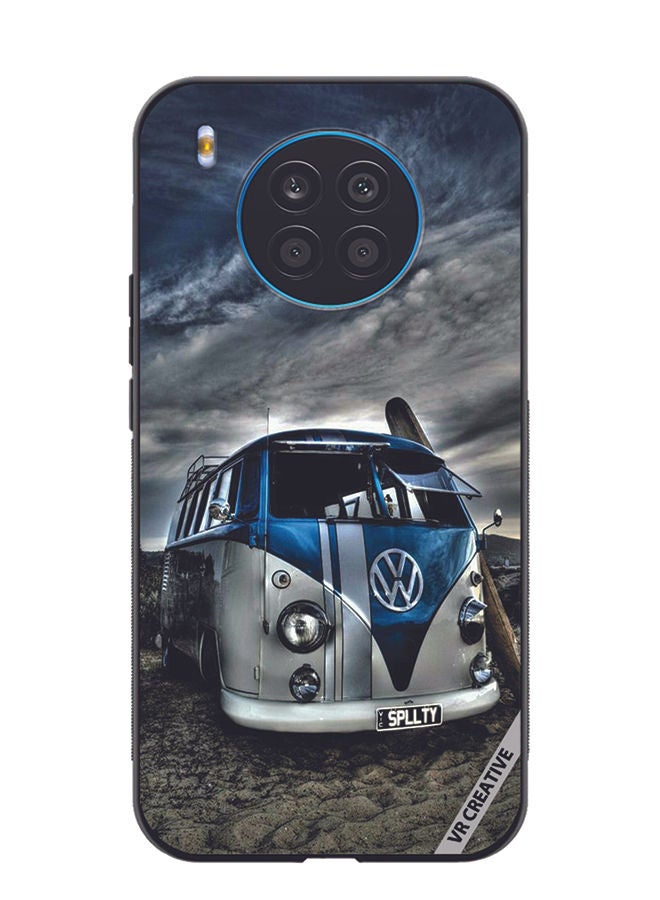 Protective Case Cover For Honor 50 Lite Mini Bus Design Multicolour