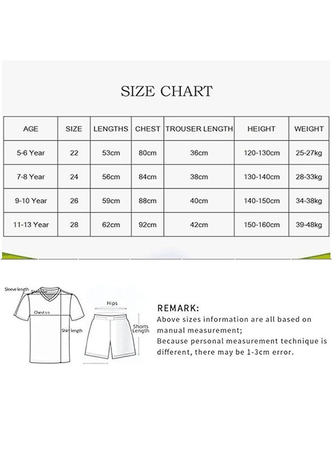 Ronaldo قميص كرة قدم للأطفال مقاس 7#، طقم قميص كرة قدم للأطفال الصغار، تي شيرت، سروال داخلي، جوارب - Image 4