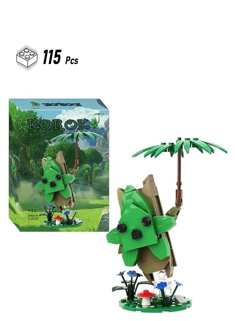 null - Korok Building Sets for Adults Kids, Yahaha Figure Game Player Collection Creative Building Blocks Model Toy,Unique BOTW Hestu Cute Merch Building Kit Decorations Toys Gifts(115PCS) - Image 1