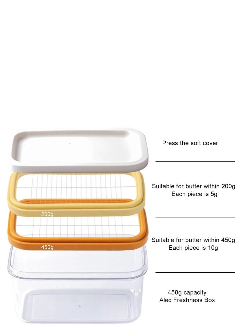 ISTARA Food Container Baking Sealing Easy to Use Plastic Storage Container Butter Cutter Dish Butter Cutting Box Cheese Keeper - Image 2