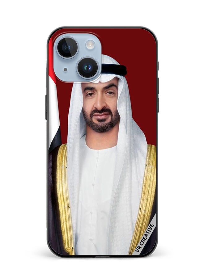 VR CREATIVE Protective Case Cover For Apple iPhone 15 Plus Sheikh Mohamed Bin Zayed Al Nahyan Design Multicolour - Image 1