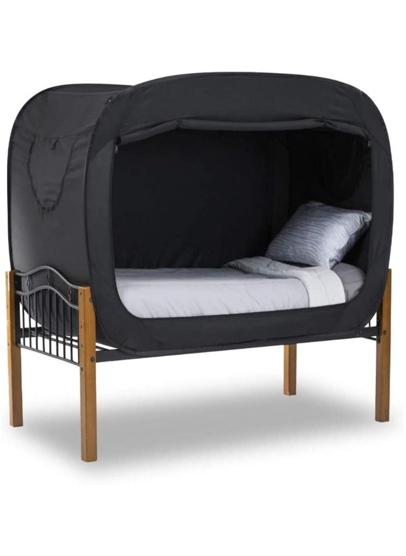 Generic - Bed Tent Pop Up Privacy Tent for Single Size Bed, Easy to Set Up and Take Down Top Bunk Bed Tent - Dim Interior Helps You Sleep Soundly, Great for Shared Rooms - Image 1
