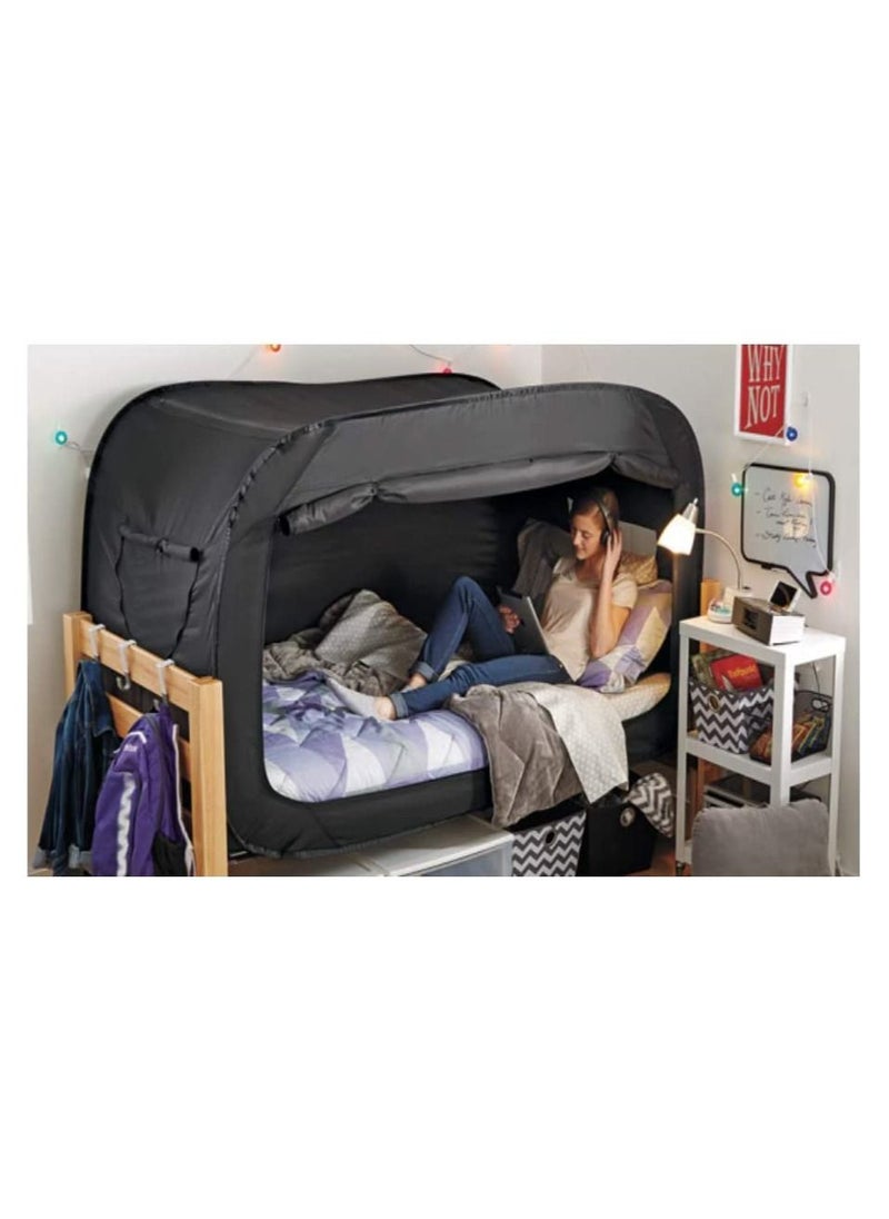 Generic - Bed Tent Pop Up Privacy Tent for Single Size Bed, Easy to Set Up and Take Down Top Bunk Bed Tent - Dim Interior Helps You Sleep Soundly, Great for Shared Rooms - Image 1