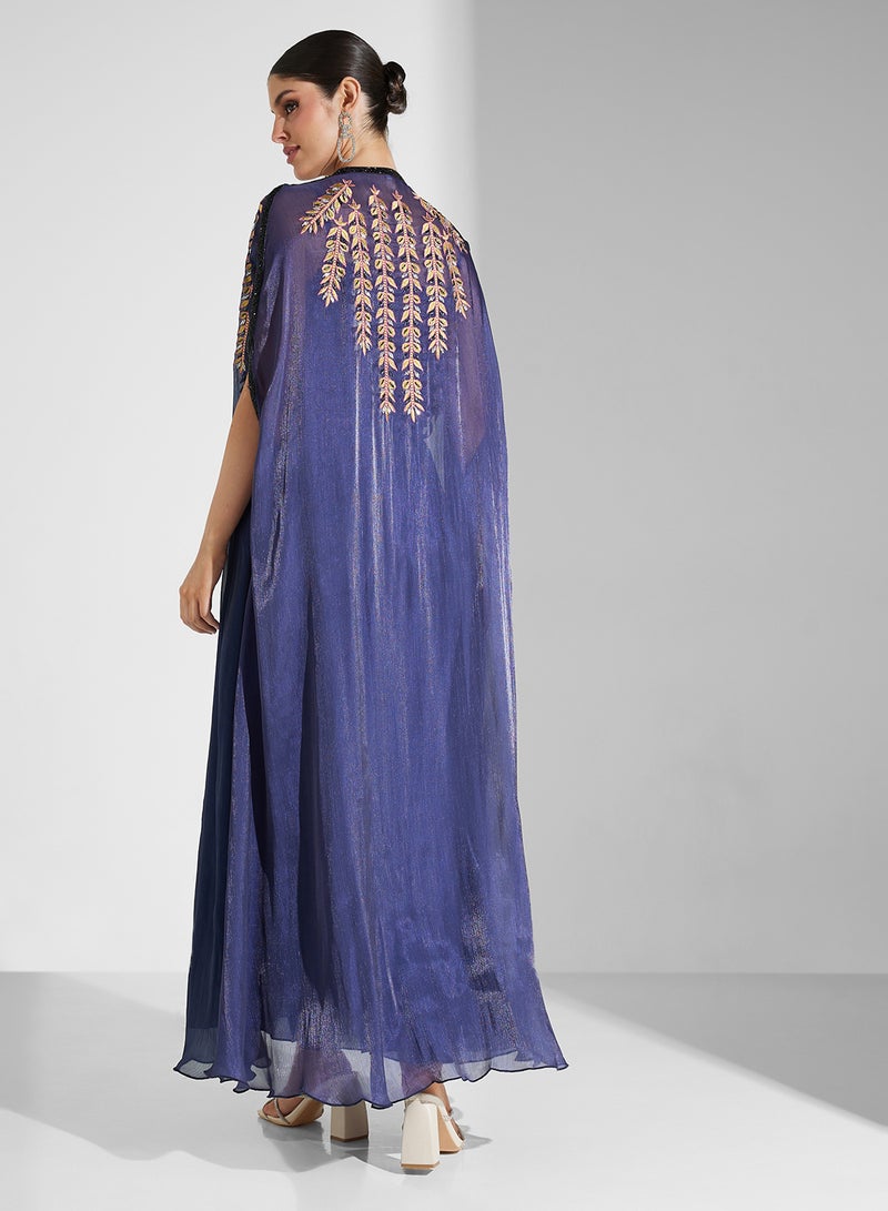 hayas closet Embroidered Overlay Maxi Dress - Image 2