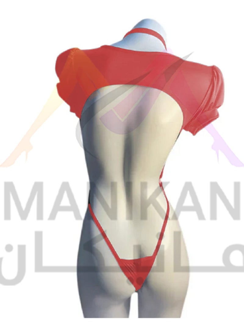 MANIKAN Women's lingerie made of soft cotton with ties at the chest and backless  - Image 2