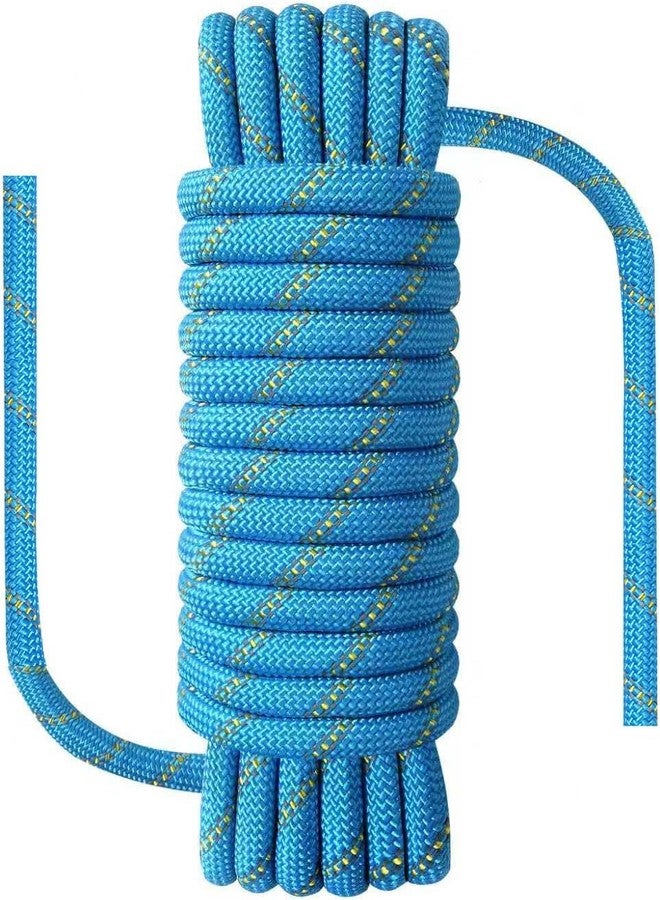 NorthPada 3/8 in (10mm) x 164 ft (50Meter) Static Nylon Heavy Duty Outdoor Climbing Rope for Knotting Practice, Arborist Tree Work, Marine Anchor Boat, Rappelling Emergency, Swing, Blue - Image 1