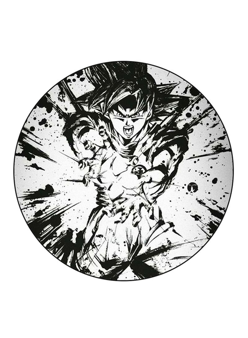 RKN Anime Dragon Ball Printed Mouse Pad  Round  Multicolour