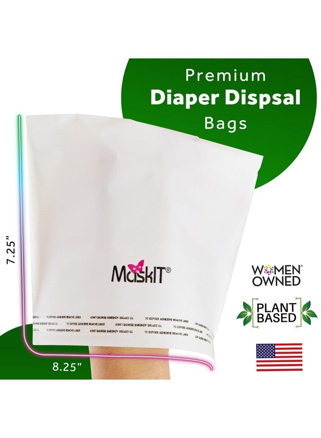 MaskIt MaskIT Diaper Disposal Bags - Premium Disposable Diaper Bags For All Diaper Sizes At Home Or On the Go (1 box - 25 Bags) - Image 1