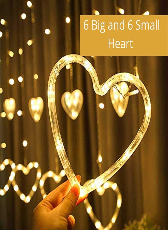 MANSAA M33 Heart Light | | Yellow Color | 6 Big and 6 Small Heart | Direct Plug in | Home Decor LED Light - Image 5