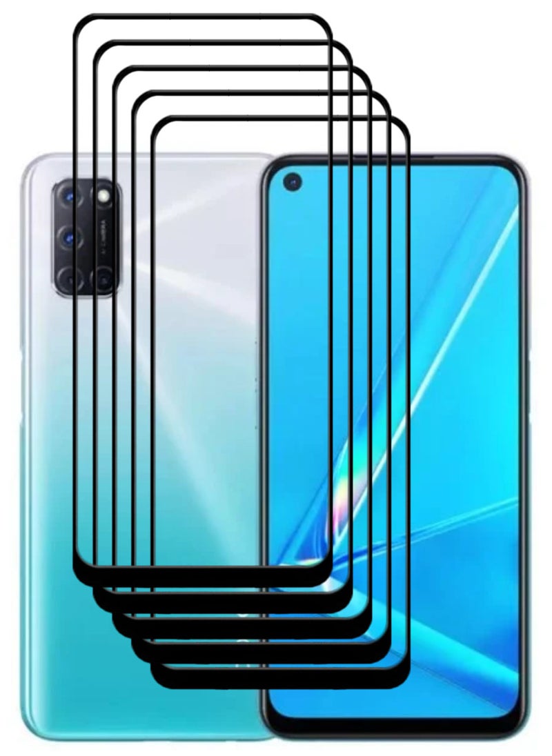 ACLIX 5 Pieces Antistatic ESD Dustproof Premium Quality High Definition Tempered Glass Screen Protector Designed For Oppo A92 - Image 1