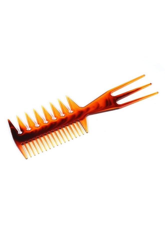 lasenersm 3 Pieces Fish Comb 3 In 1 Double Side Fish Tail Bone Shape Plastic Comb Hair Pick Comb Tool Structure Super Styler Tool Comb For Hair Coloring Highlighting Balayage Microbraiding  - Image 3