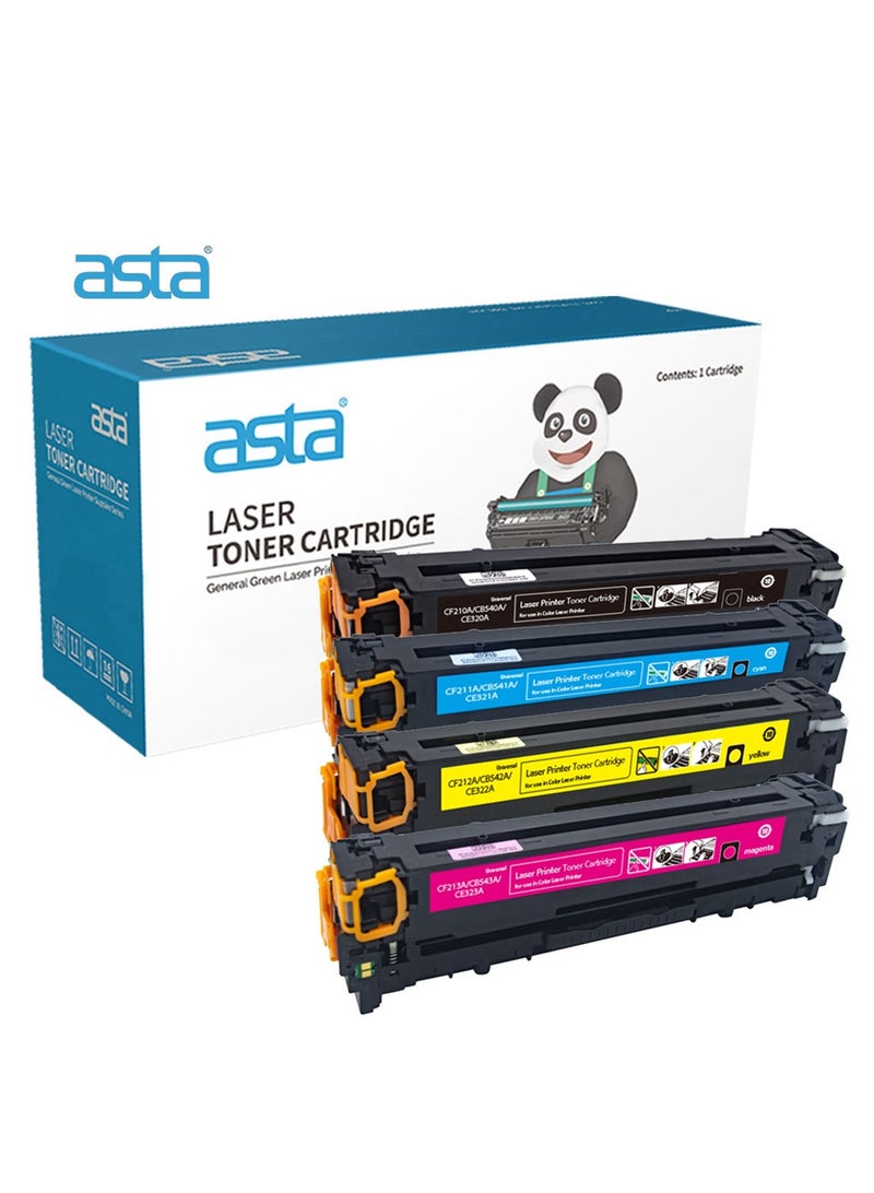 ASTA 131A Toner Set CF210A CF211A CF212A CF213A Compatible For HP LaserJet Pro 200 M251 M276 M275 Printer Premium 210A 211A 212A 213A 131 210 211 212 213 A - Image 1