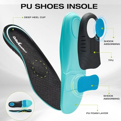 OrthoComfoot Men's Orthopedic Slip On Loafers Walking Shoes: Arch Support Boat Shoes for Plantar Fasciitis, Comfortable Walking Fashion Sneakers for Pain, Orthotics Slip-On Deck Loafers Light Grey Size 10 - Image 4