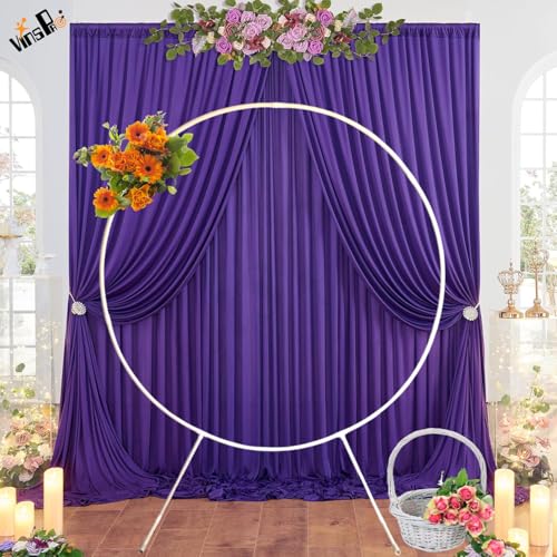 VinsPro PVC Round Arch Balloon Decoration Stand-Round | Shape-White Colour | With Masking Tape And Glue (White, 150 Cm Diameter), 1 Package - Image 1